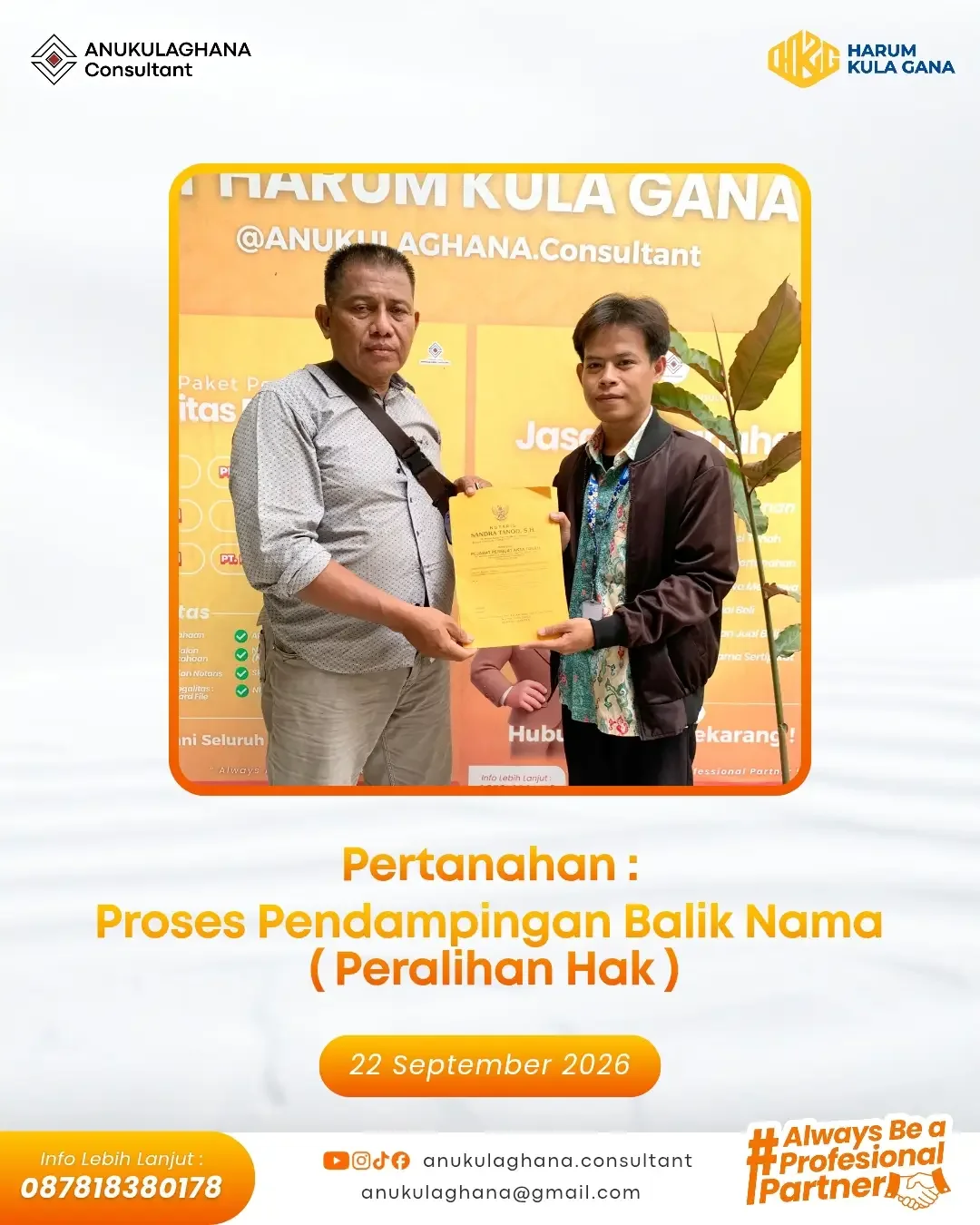 Pendampingan Balik Nama Tanah
