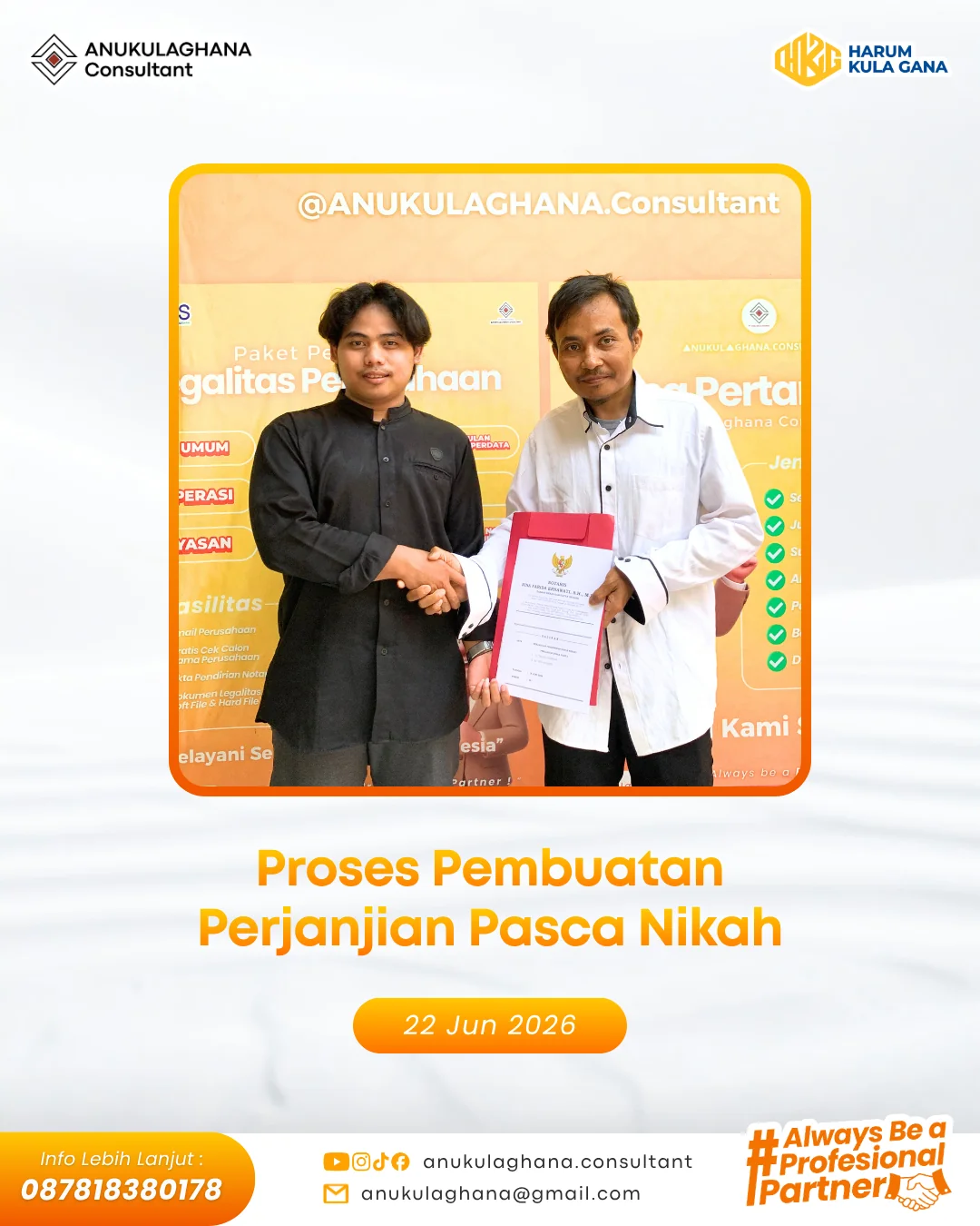 Perjanjian Pasca Nikah