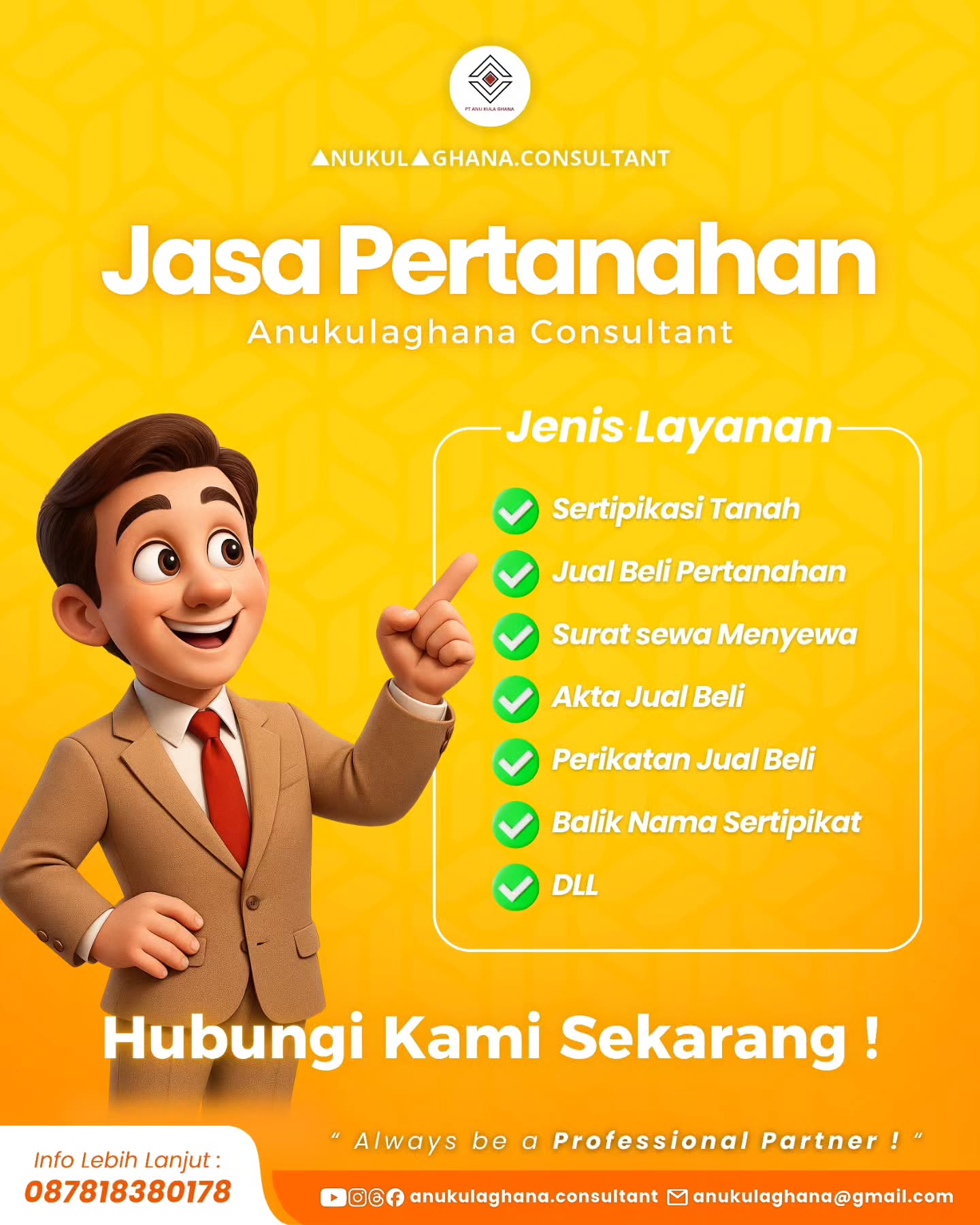 Jasa Pertanahan Anukulaghana Consultant